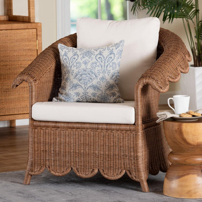 bali & pari  - Detta Arm Chair in Peanut Brown - Detta-Peanut Brown-Rattan-Lounge-Cushion-AC view 7
