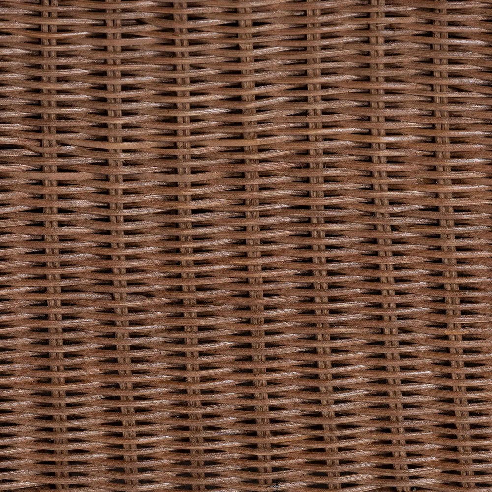 bali & pari  - Detta Chair in Peanut Brown - Detta-Peanut Brn-Rattan-Armless-Cushion-Chair view 6