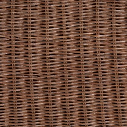 bali & pari  - Detta Chair in Peanut Brown - Detta-Peanut Brn-Rattan-Armless-Cushion-Chair view 6