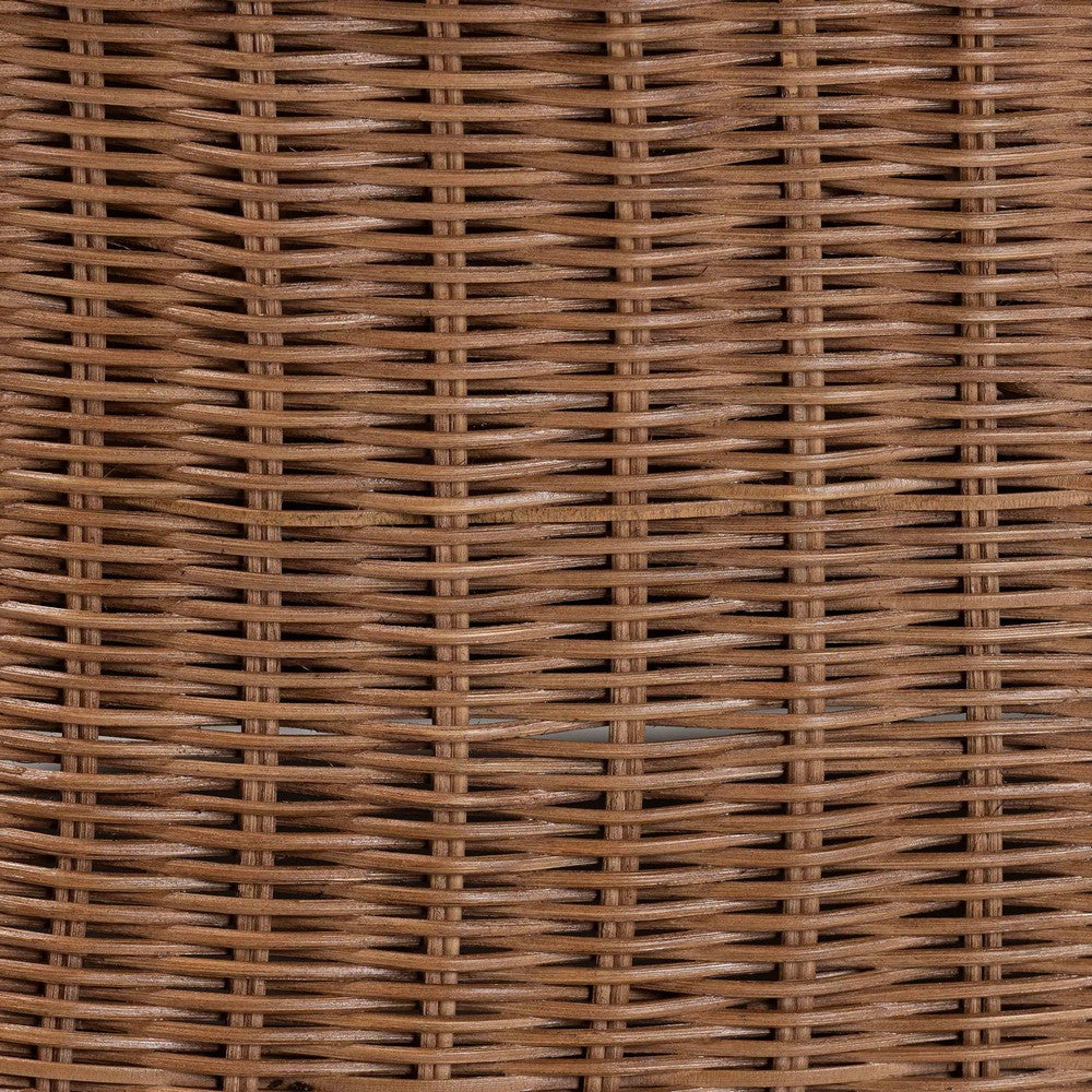 bali & pari  - Detta Footstool in Peanut Brown - Detta-Peanut Brown-Rattan-Cushion-Stool view 6