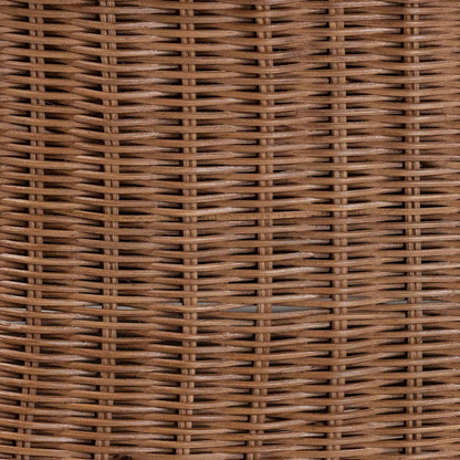 bali & pari  - Detta Footstool in Peanut Brown - Detta-Peanut Brown-Rattan-Cushion-Stool view 6