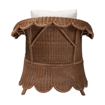 bali & pari  - Detta Living Room Set in Peanut Brown - Detta-Peanut Brown-Rattan-2PC Lounge Chair with Stool-Set view 4
