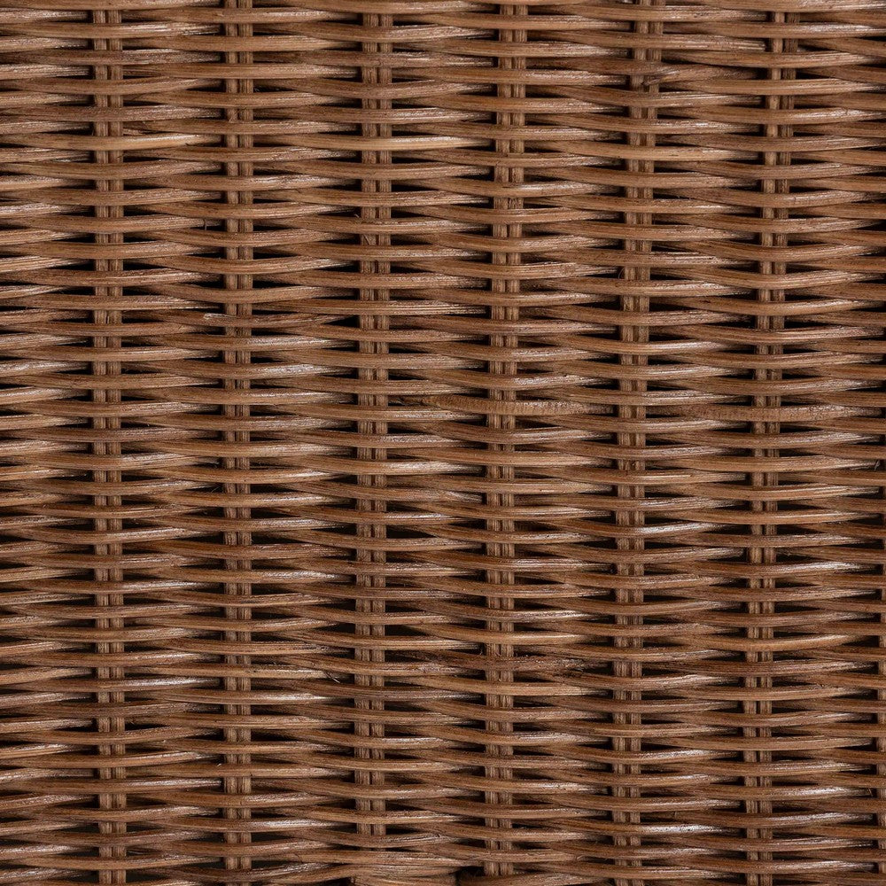 bali & pari  - Detta Living Room Set in Peanut Brown - Detta-Peanut Brown-Rattan-2PC Lounge Chair with Stool-Set view 6