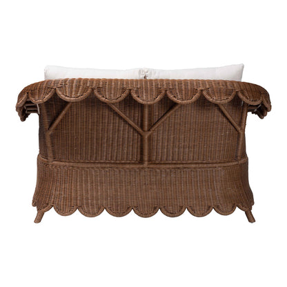 bali & pari  - Detta Loveseat in Peanut Brown - Detta-Peanut Brown-Rattan-Cushion-LS view 4