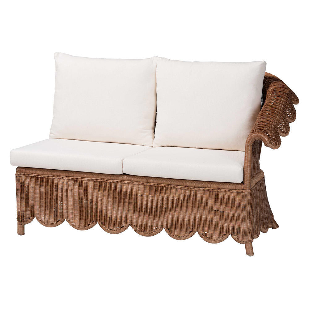 bali & pari  - Detta Sectional in Peanut Brown - Detta-Peanut Brown-Rattan-3PC Sectional Set view 4