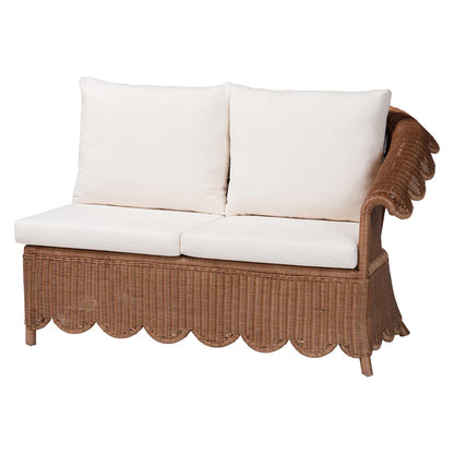 bali & pari  - Detta Sectional in Peanut Brown - Detta-Peanut Brown-Rattan-3PC Sectional Set view 4