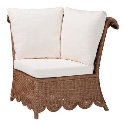 bali & pari  - Detta Sectional in Peanut Brown - Detta-Peanut Brown-Rattan-4PC Sectional Set view 4