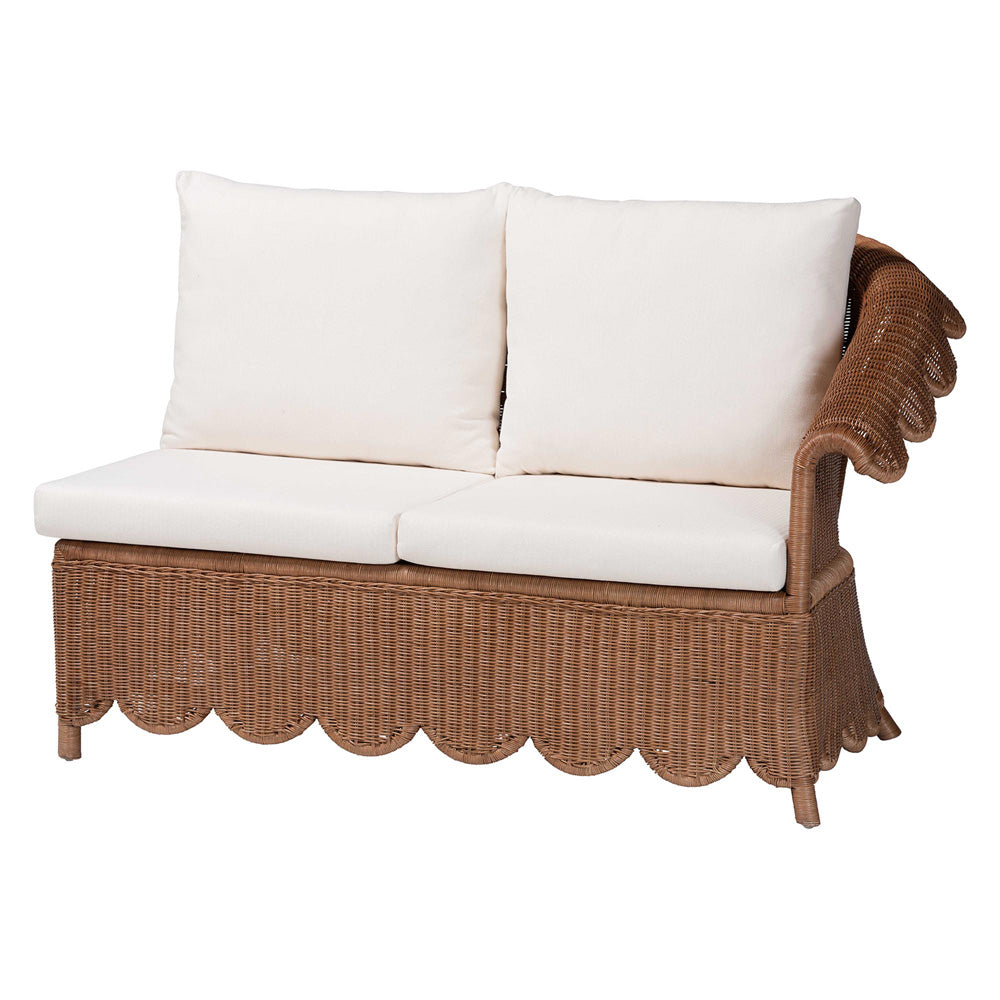 bali & pari  - Detta Sectional in Peanut Brown - Detta-Peanut Brown-Rattan-4PC Sectional Set view 5