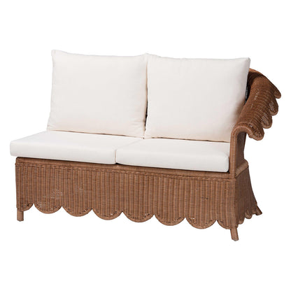 bali & pari  - Detta Sectional in Peanut Brown - Detta-Peanut Brown-Rattan-4PC Sectional Set view 5