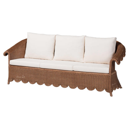 bali & pari  - Detta Sofa Set in Peanut Brown - Detta-Peanut Brown-Rattan-3PC Set view 4