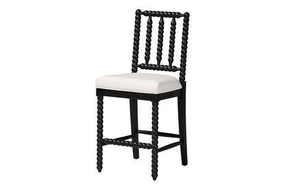 bali & pari - Deya Counter Stool - Deya-Black Wooden-CS view 1