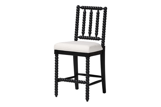 bali & pari - Deya Counter Stool - Deya-Black Wooden-CS view 1