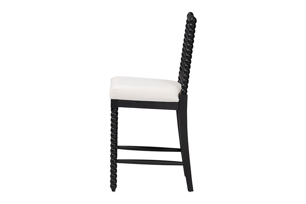 bali & pari - Deya Counter Stool - Deya-Black Wooden-CS view 4
