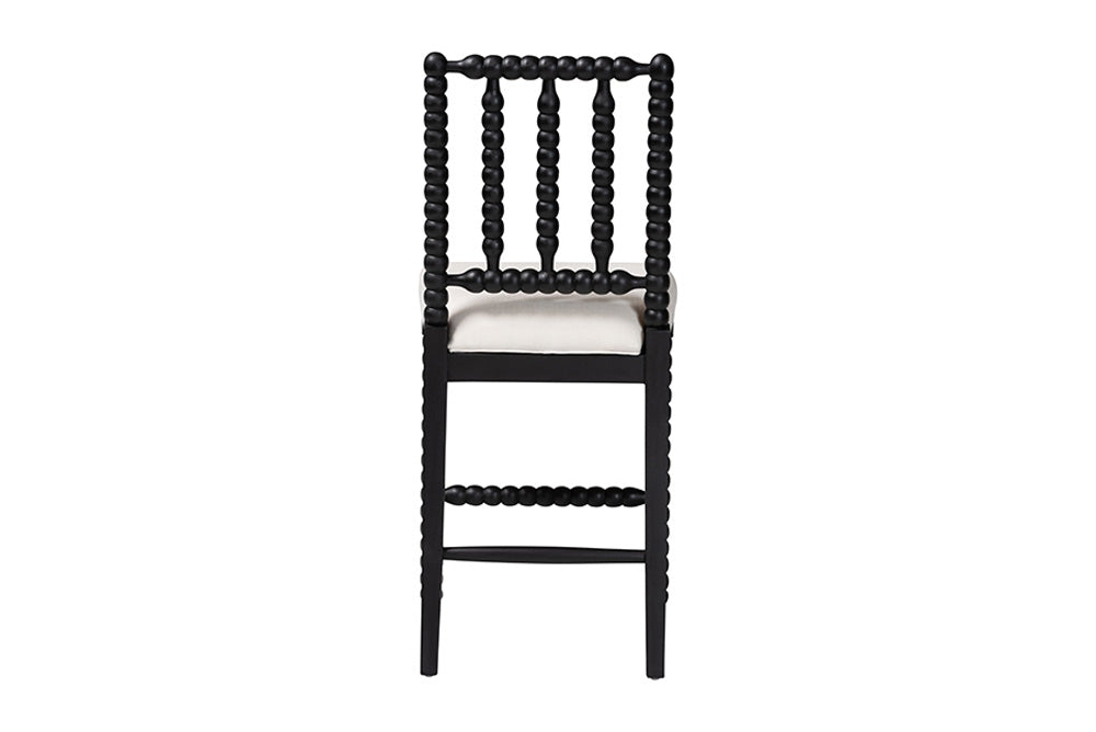 bali & pari - Deya Counter Stool - Deya-Black Wooden-CS view 5