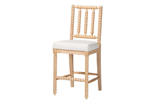 bali & pari - Deya Counter Stool - Deya-Natural Wooden-CS view 1