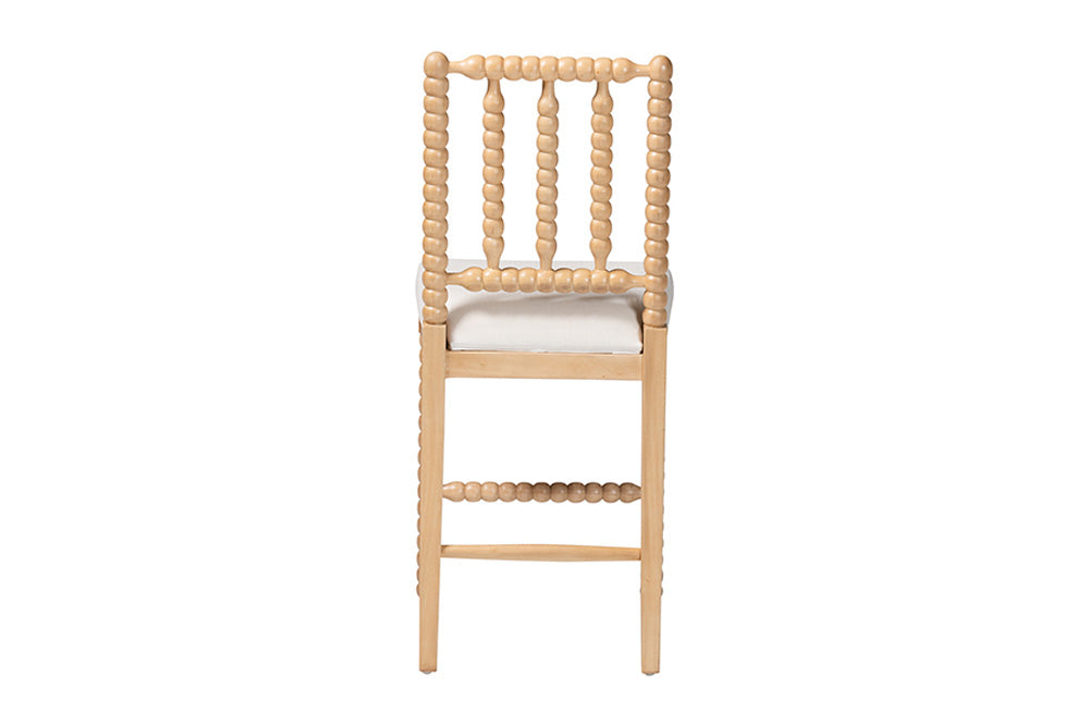 bali & pari - Deya Counter Stool - Deya-Natural Wooden-CS view 5