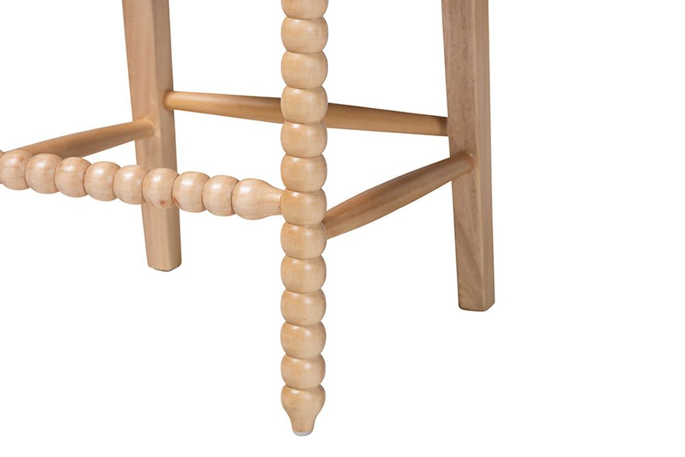 bali & pari - Deya Counter Stool - Deya-Natural Wooden-CS view 7