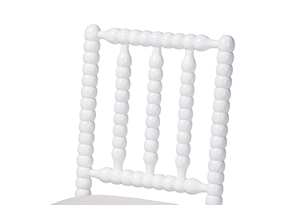 bali & pari - Deya Counter Stool - Deya-White Wooden-CS view 6