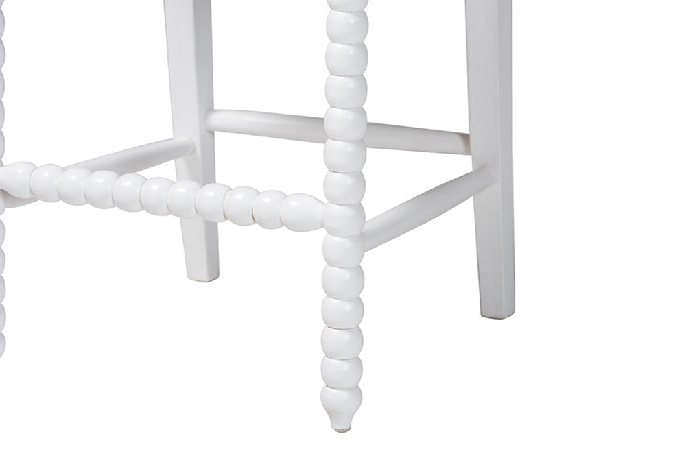 bali & pari - Deya Counter Stool - Deya-White Wooden-CS view 7