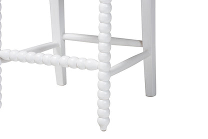 bali & pari - Deya Counter Stool - Deya-White Wooden-CS view 7