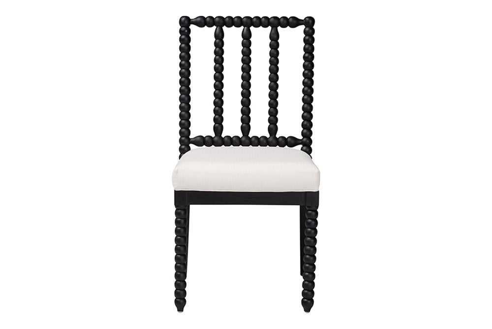 bali & pari - Deya Dining Chair - Deya-Black Wooden-DC view 3