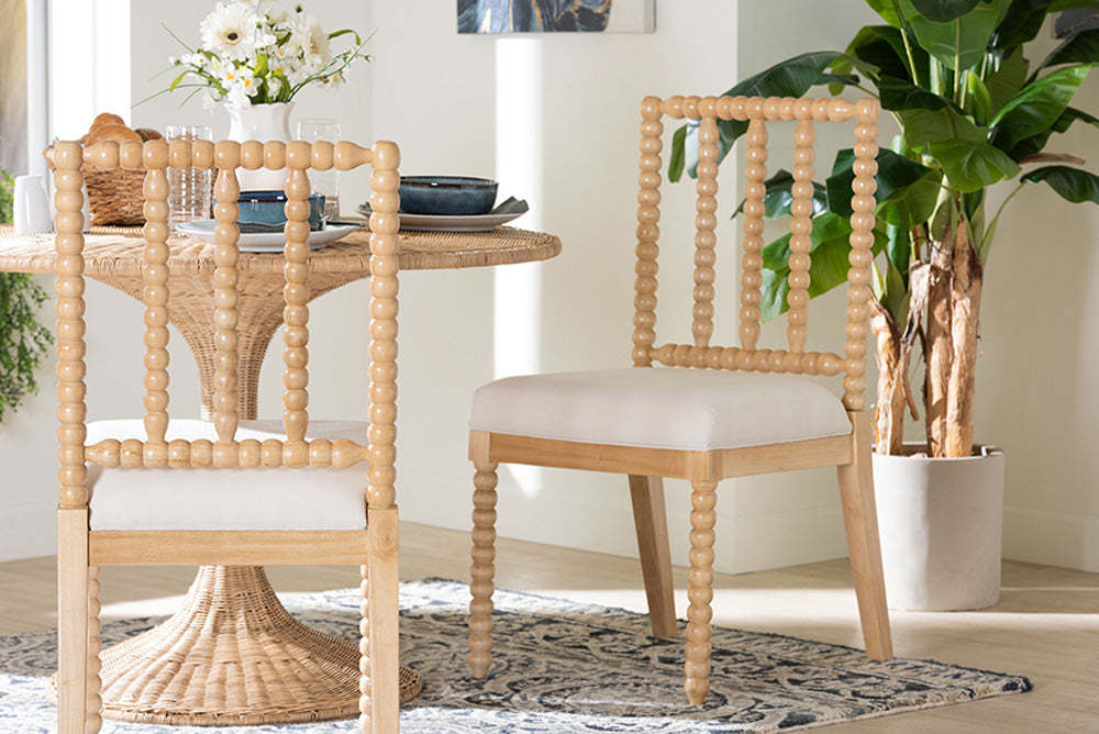 bali & pari - Deya Dining Chair - Deya-Natural Wooden-DC view 2
