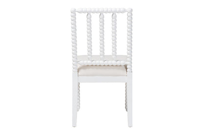 bali & pari - Deya Dining Chair - Deya-White Wooden-DC view 5