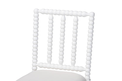 bali & pari - Deya Dining Chair - Deya-White Wooden-DC view 6
