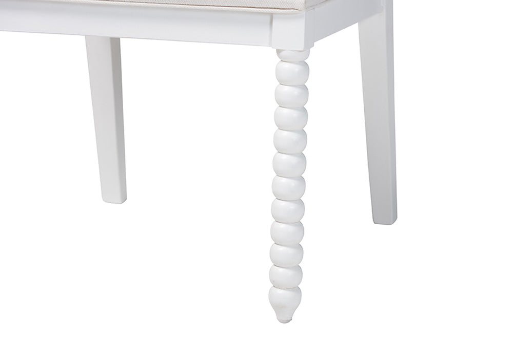bali & pari - Deya Dining Chair - Deya-White Wooden-DC view 7