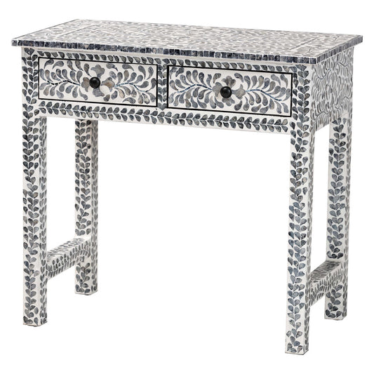 bali & pari - Diata Console Table in Mosaic Black/White - F242-FT12-Console Table view 1