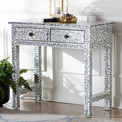 bali & pari - Diata Console Table in Mosaic Black/White - F242-FT12-Console Table view 9