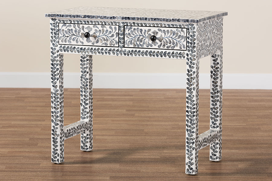 bali & pari - Diata Console Table in Mosaic Black/White - F242-FT12-Console Table view 10