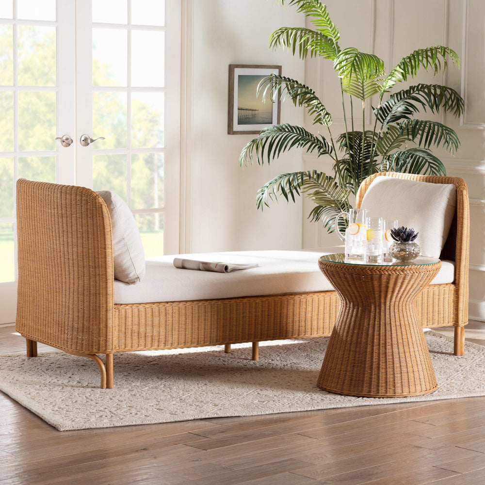 bali & pari - Diva Daybed in Natural Rattan - Diva-Light Honey Rattan/Cushioned-Daybed view 6
