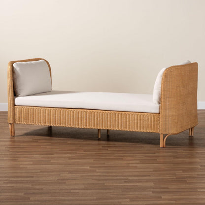 bali & pari - Diva Daybed in Natural Rattan - Diva-Light Honey Rattan/Cushioned-Daybed view 7