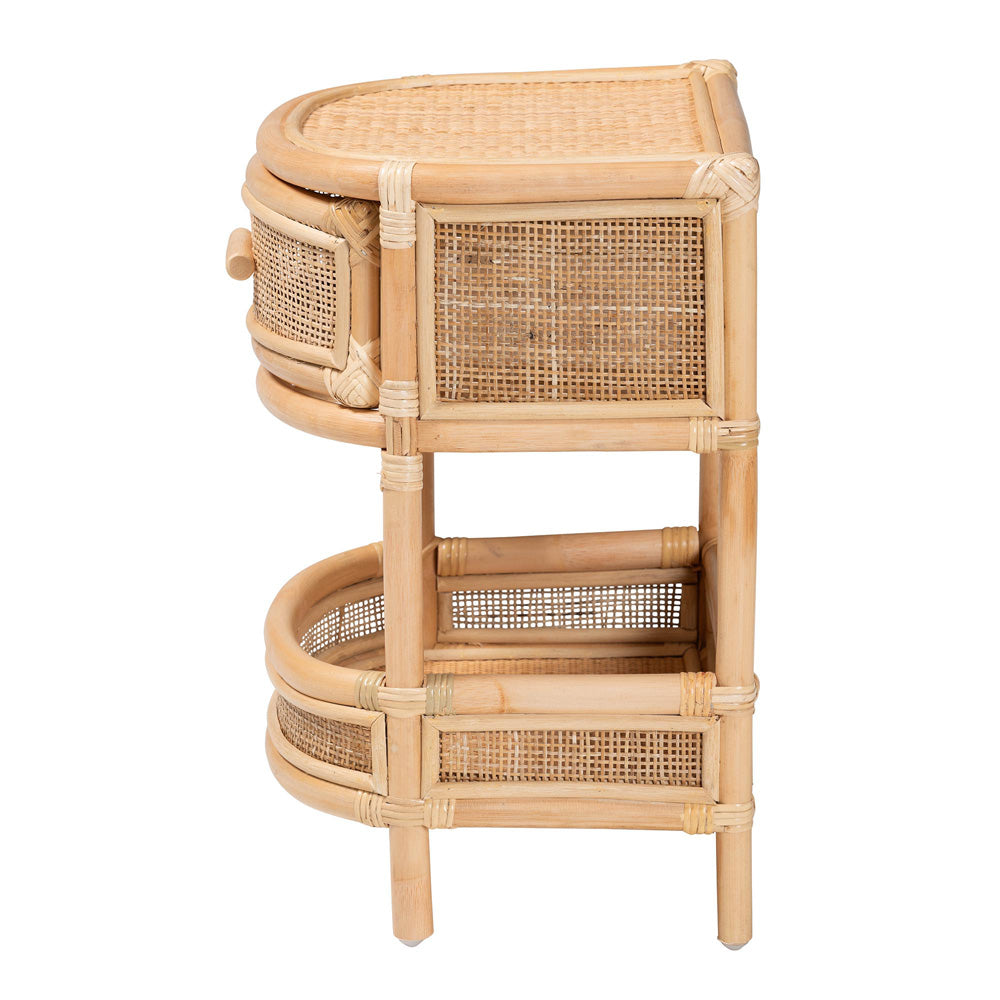 bali & pari - Divitia Nightstand in Natural - WS065-Natural Rattan-NS view 4