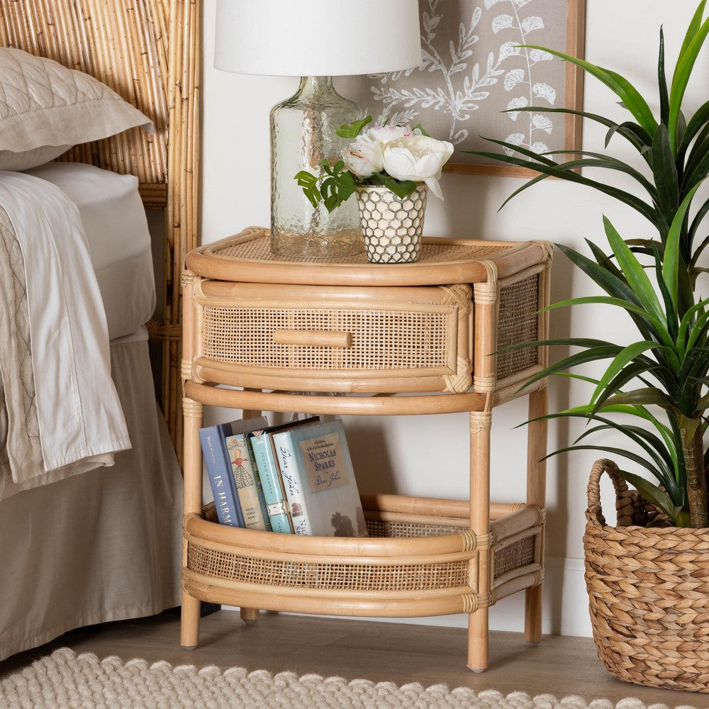 bali & pari - Divitia Nightstand in Natural - WS065-Natural Rattan-NS view 8