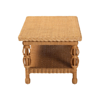 bali & pari - Dolby Coffee Table in Light Honey - Dolby-Light Honey/Rattan-Coffee Table view 3