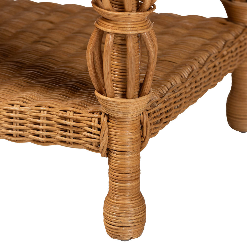 bali & pari - Dolby Coffee Table in Light Honey - Dolby-Light Honey/Rattan-Coffee Table view 5