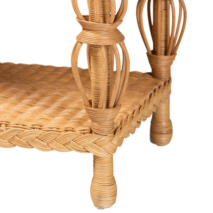 bali & pari  - Dolby Console Table in Light Honey - Dolby-Light Honey/Rattan-Console Table view 5