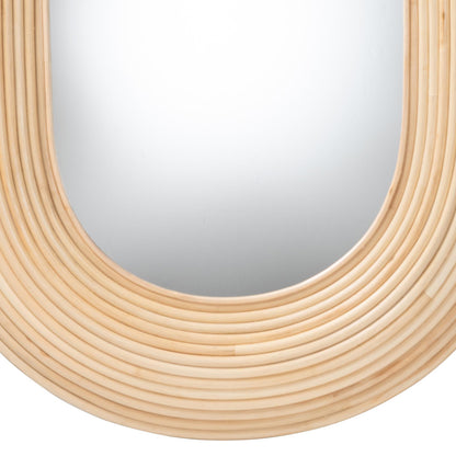 bali & pari - Drucilla Mirror in Natural Brown - RMWH02-Rattan Mirror view 3