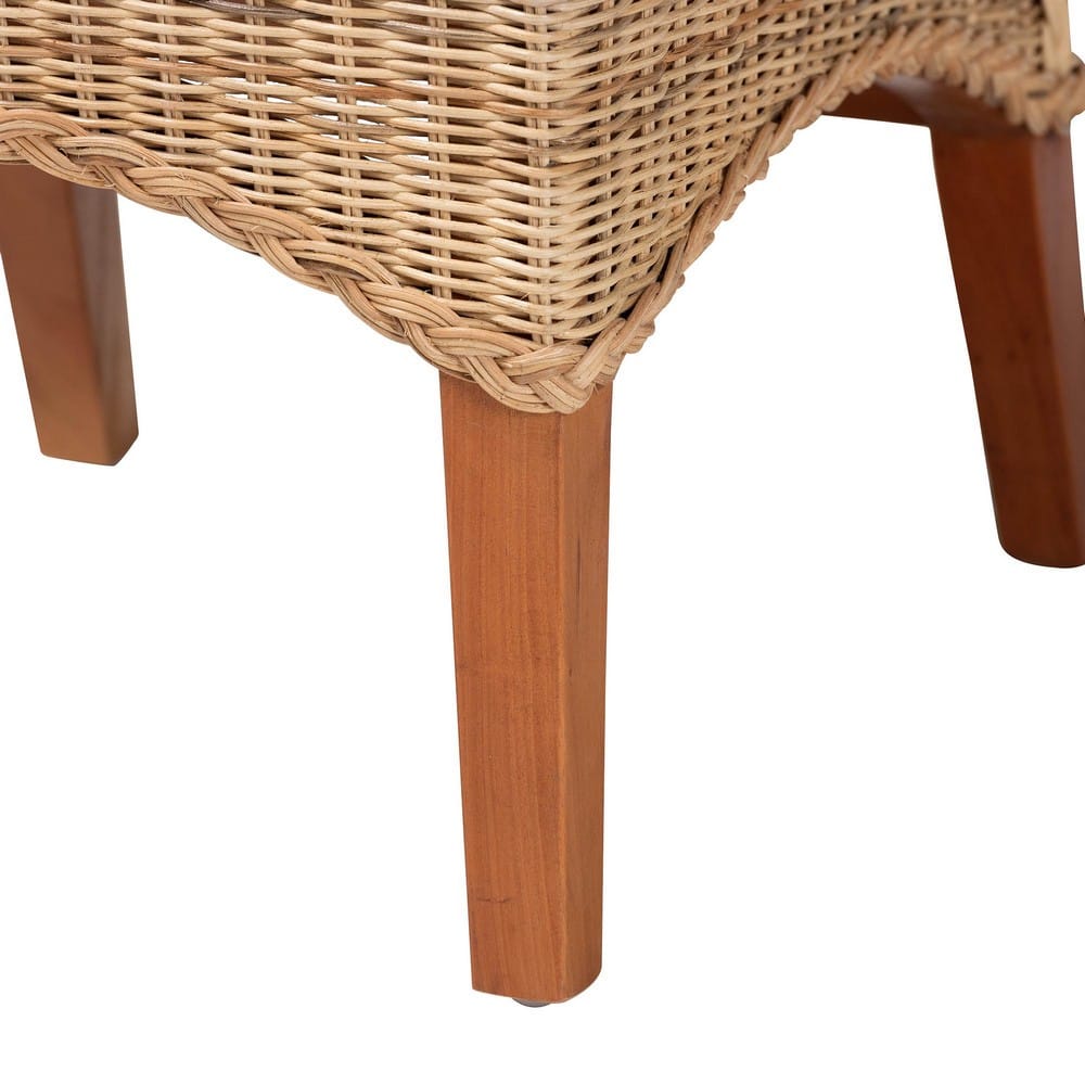 bali & pari  - Dyna Dining Chair in Natural - Dyna-Natural Wild-Wood/Rattan-Cushion-DC view 6