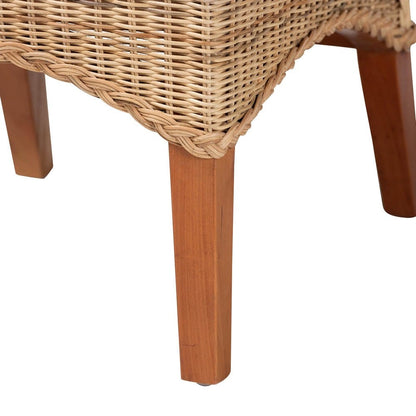 bali & pari  - Dyna Dining Chair in Natural - Dyna-Natural Wild-Wood/Rattan-Cushion-DC view 6