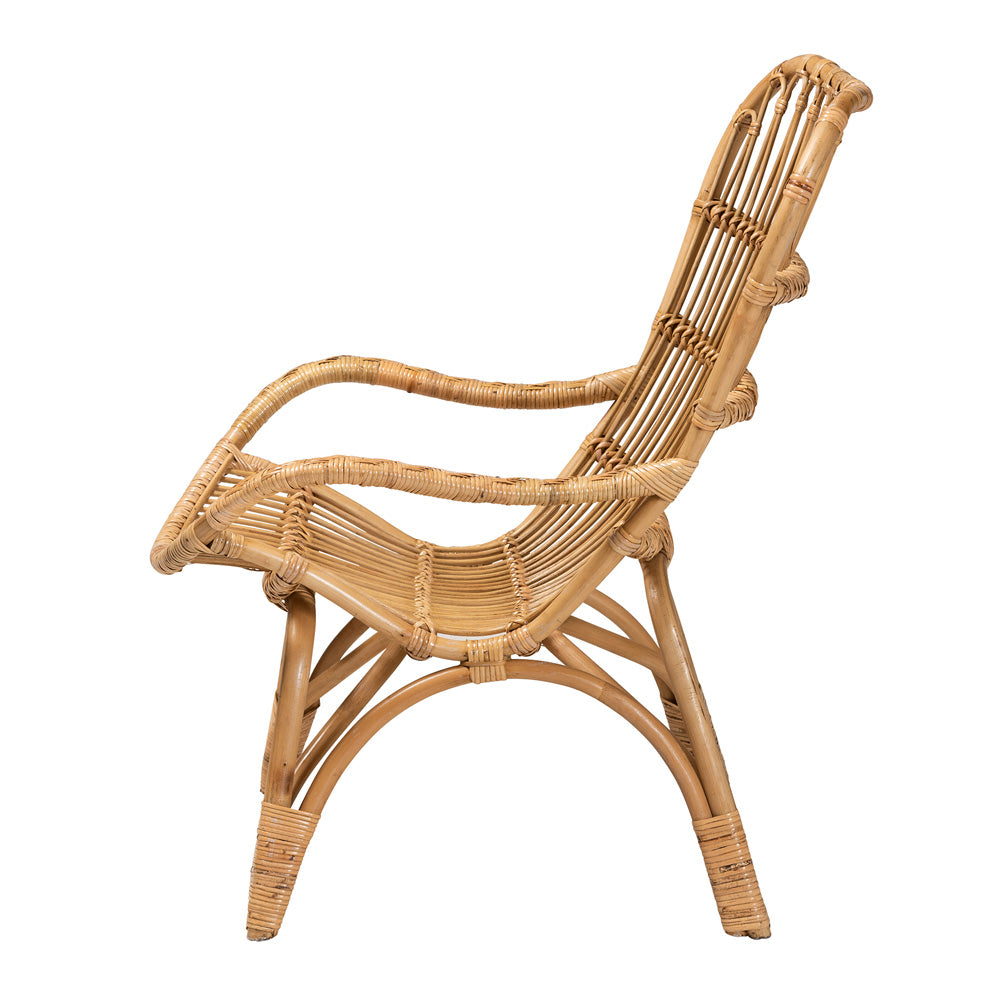 bali & pari - Earvin Chair in Natural Brown - DC8005-Rattan-CC view 3