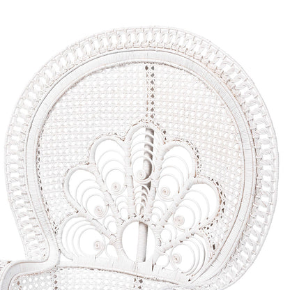 bali & pari - Ediva Chair in White/White - Peacock-001-Rattan-White-AC view 5