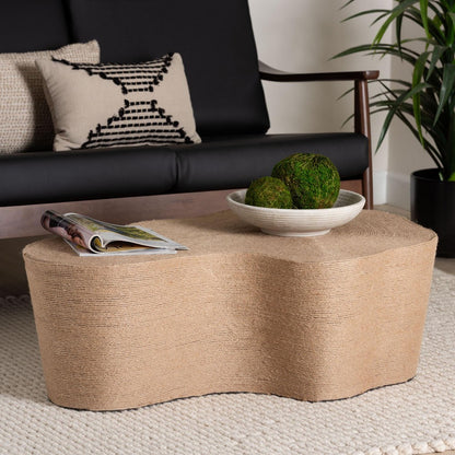 bali & pari - Edna Coffee Table in Natural Brown - F2410-FT4-Jute-CT view 7