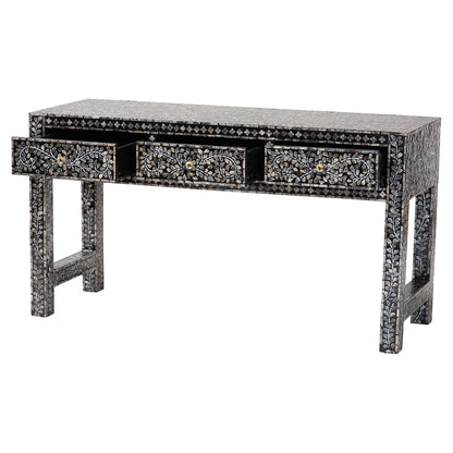 bali & pari - Elara Console Table in Mosaic Black/White - F242-FT16-Console Table view 2