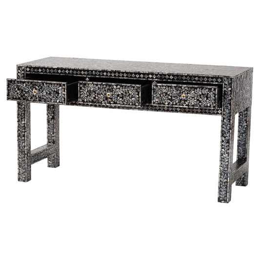 bali & pari - Elara Console Table in Mosaic Black/White - F242-FT16-Console Table view 2
