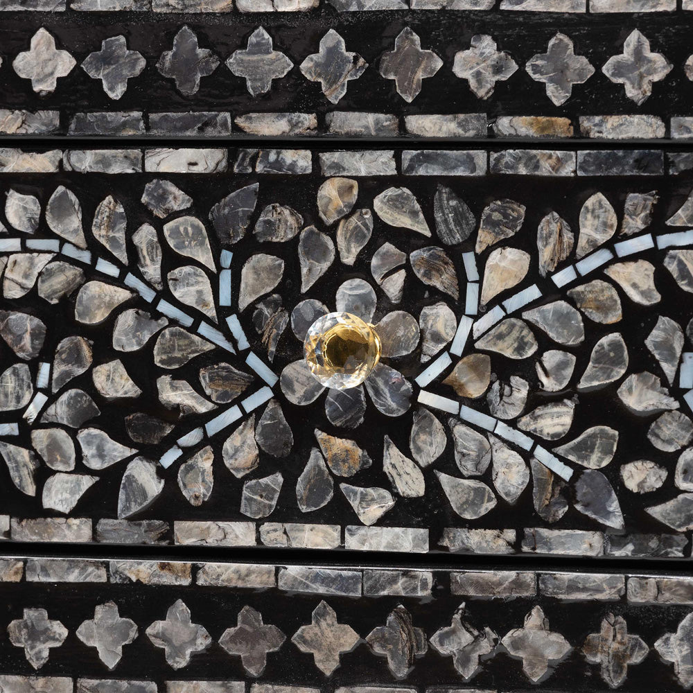 bali & pari - Elara Console Table in Mosaic Black/White - F242-FT16-Console Table view 6