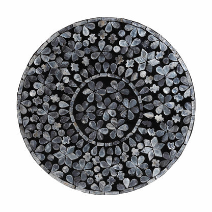 bali & pari - Elara End Table in Mosaic Black/White - F242-FT17-Side Table view 5