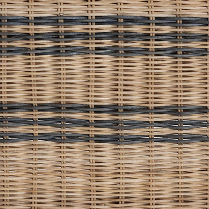 bali & pari  - Elda Arm Chair in Natural Brown/Blue - Elda-Natural/Blue Stripes-Rattan-Cushion-DC view 7